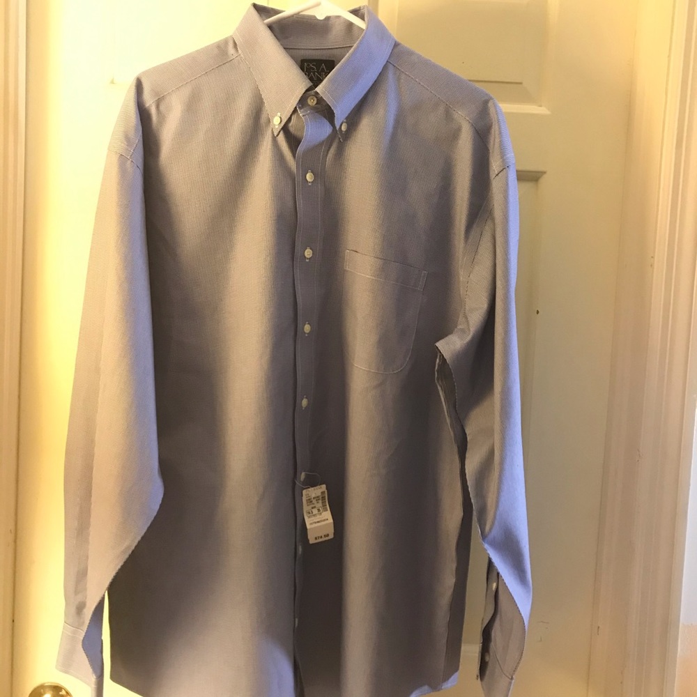 Jos.a.bank travelers collection button up.